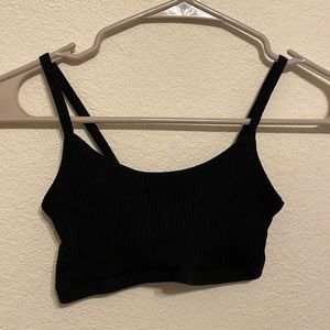 Black Crop Top Xs